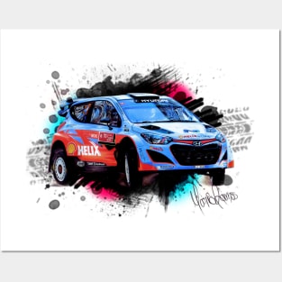 Thierry Neuville's Hyundai i20 WRC Posters and Art